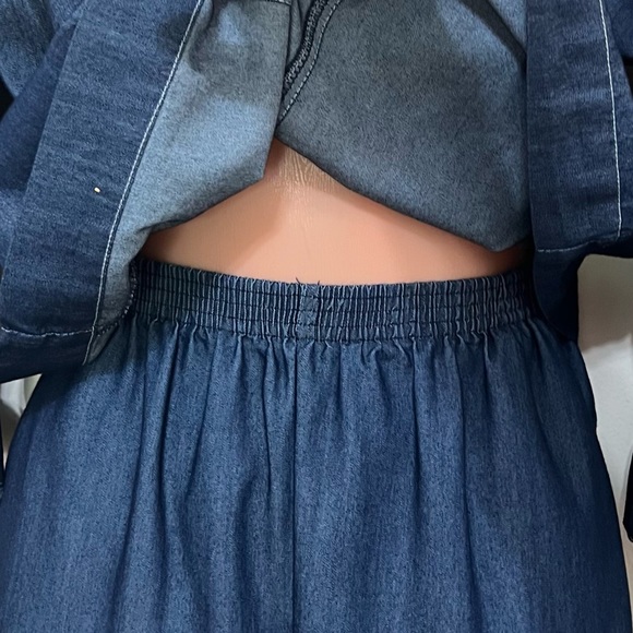 Alfred Dunner Chambray Denim Jacket & Pant Set - Picture 12 of 15